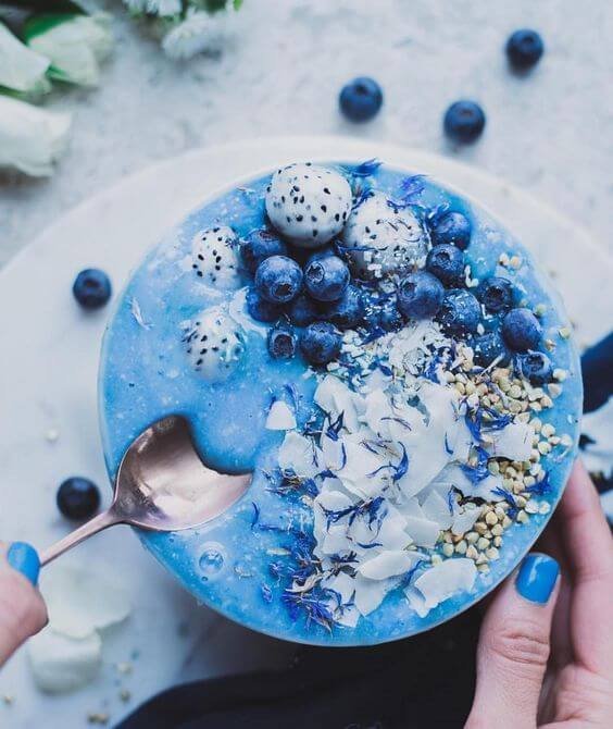 blue bowl