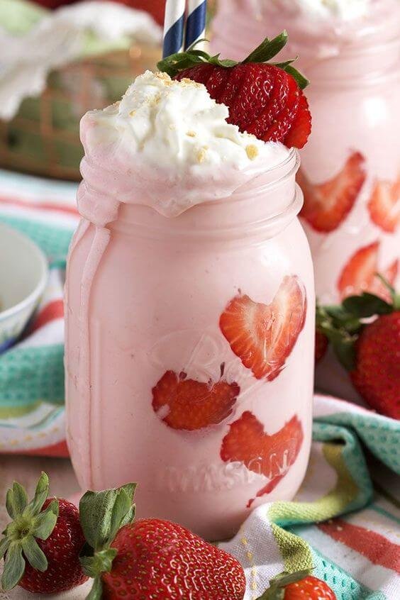çilek milkshake