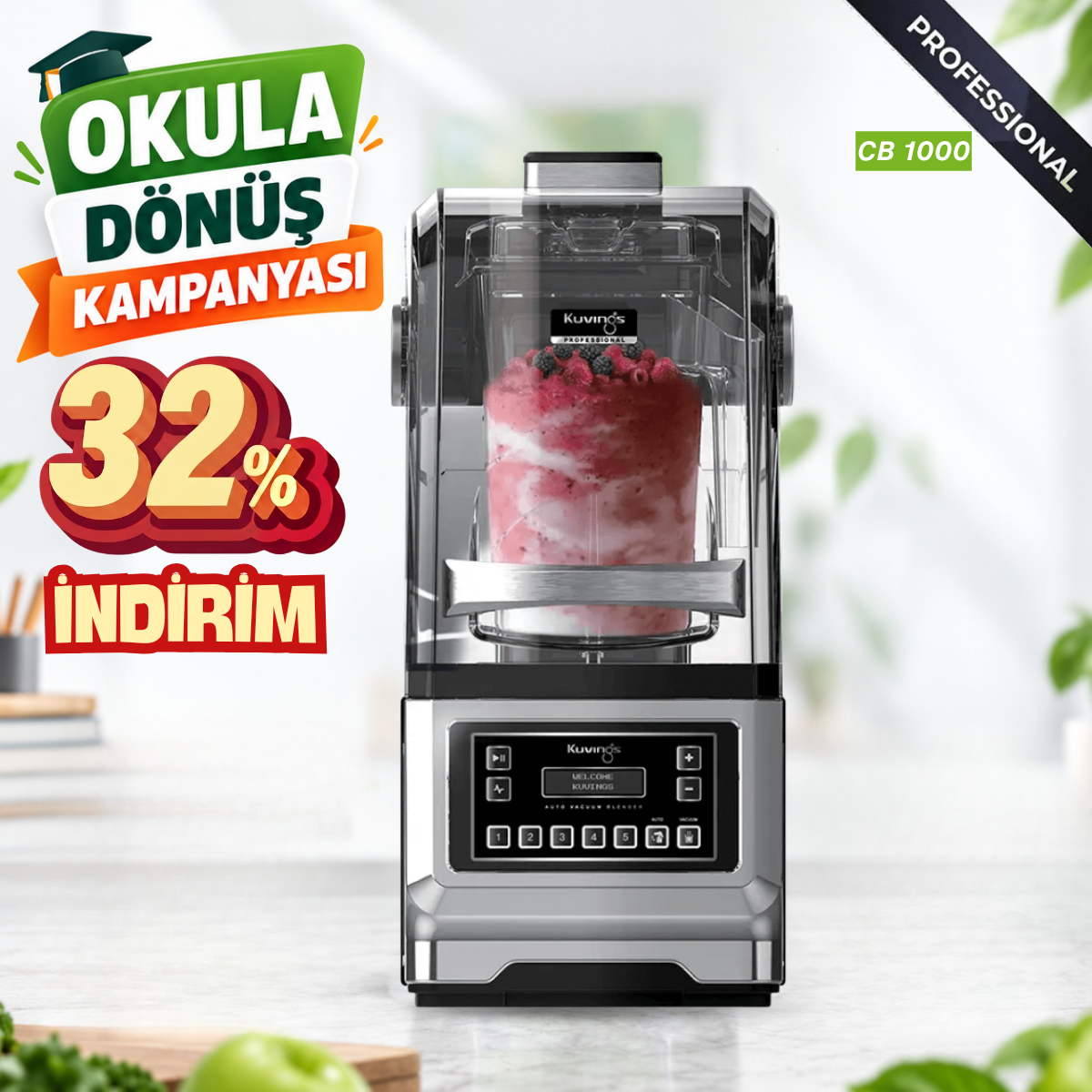 cb1000 Otomatik Vakum Blender CHEF CB1000 - Görsel 1