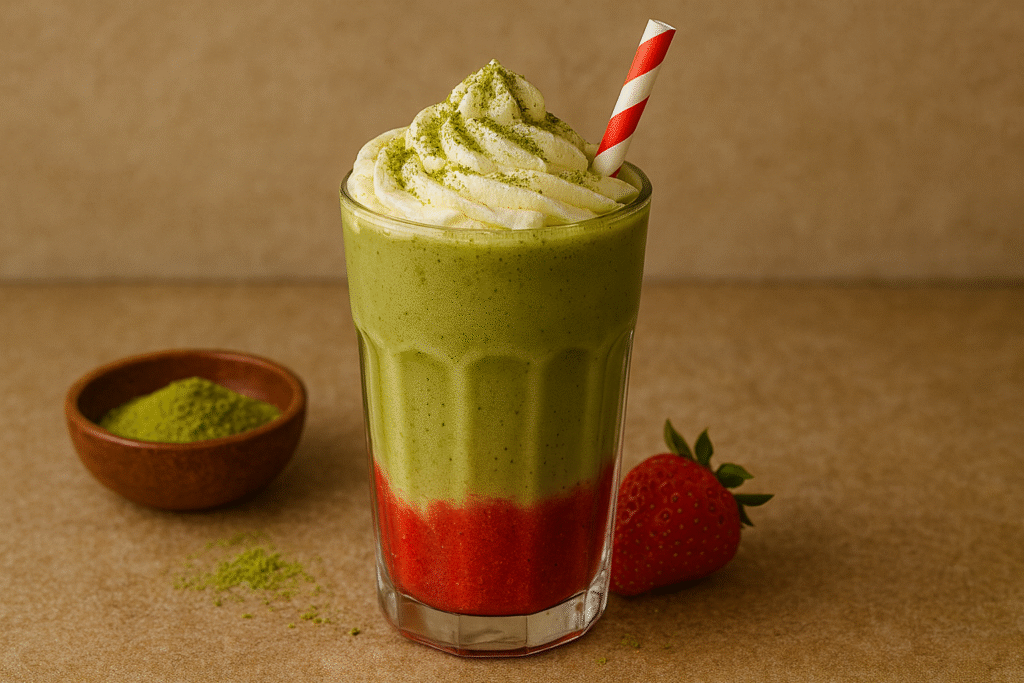 çilekli matcha tarifi