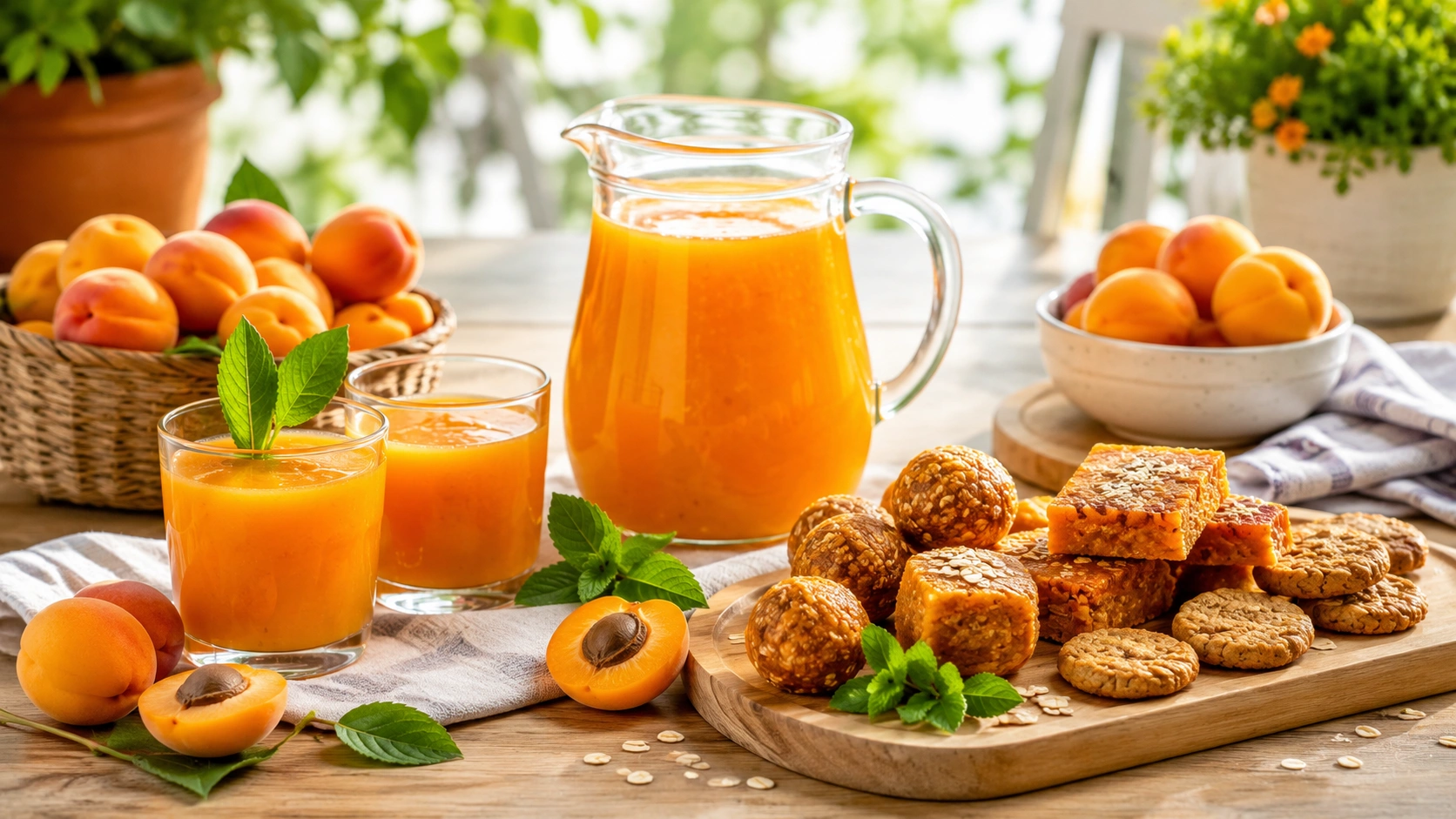 Ev Yapımı Kayısı Nektarı Tarifi ve Posa Atıştırmalıkları