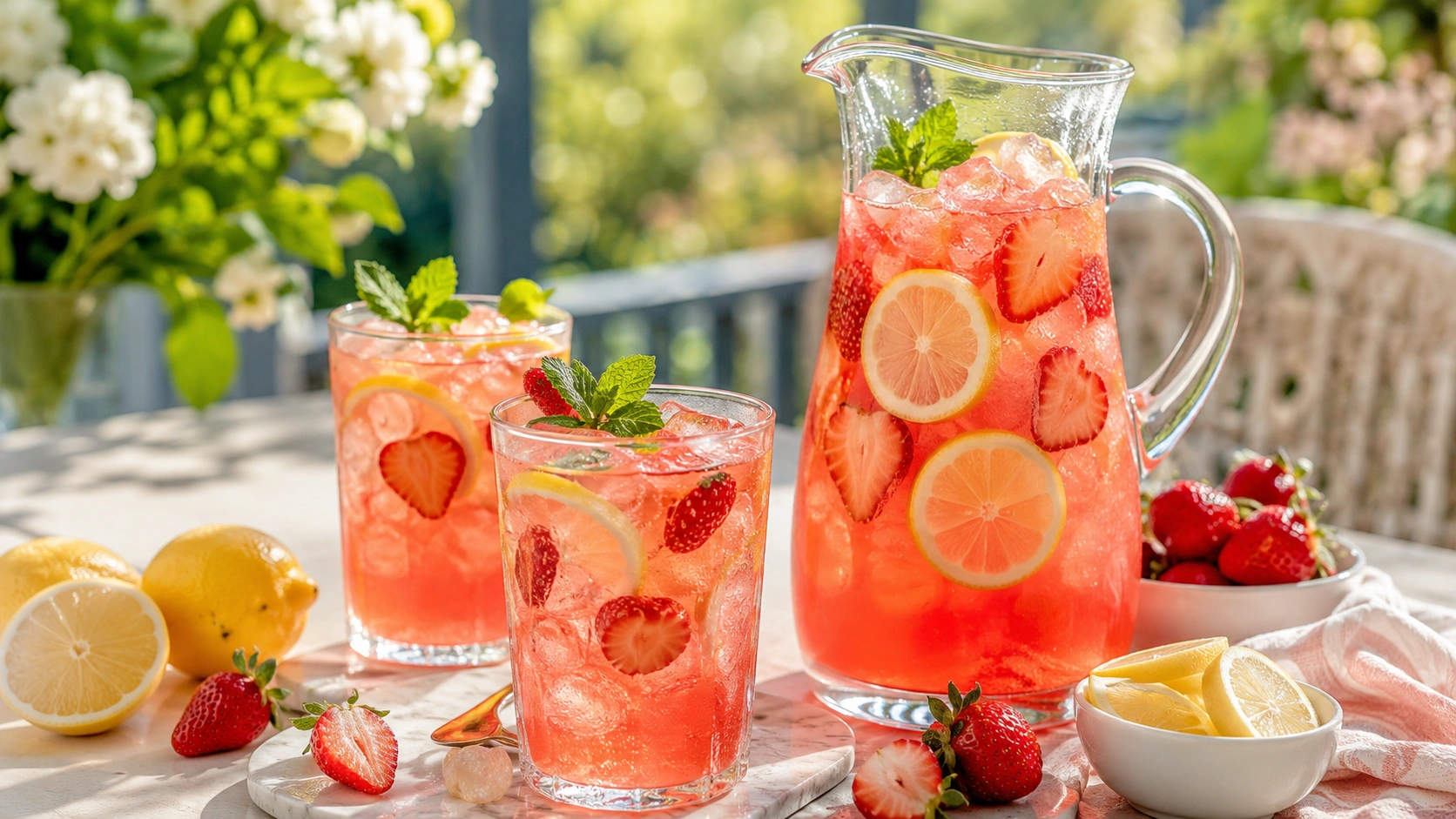 Çilekli Limonata Tarifi Yaz Aylarının En Ferahlatıcı İçeceği
