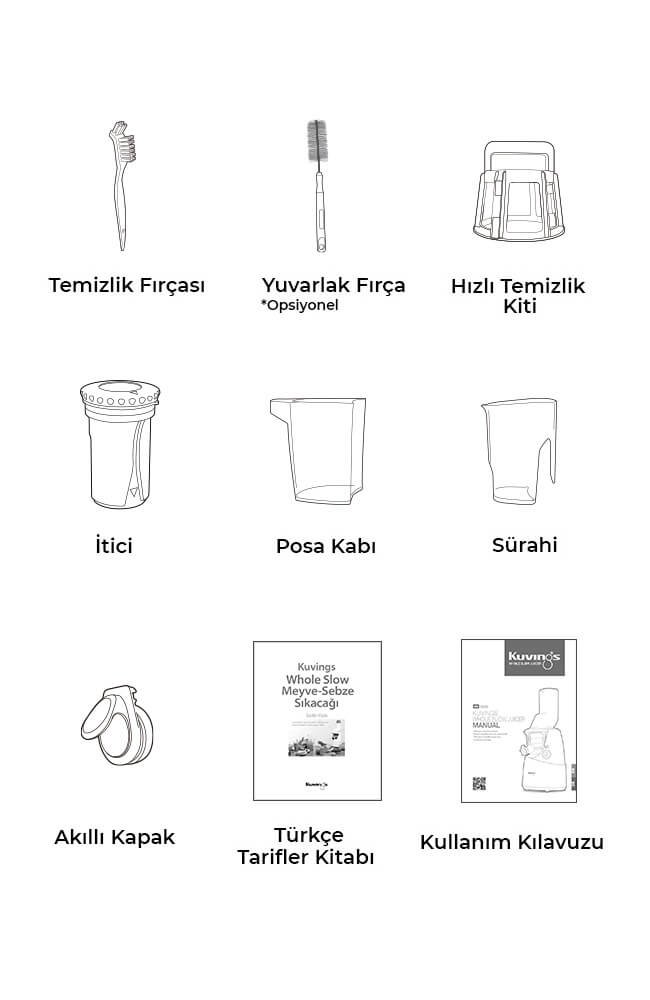 B6000 Slow Juicer Kuvings Türkiye Katı Meyve Sıkacağı